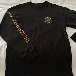 Original Vans “Off the Wall” Long Sleeve Shirt (NWOT) Black-Large